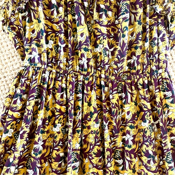 Anthropologie Othilia Aleksia Ruffled Maxi Dress Sz S Cottagecore Embroidered - Picture 7 of 15